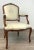 Vintage French Embroidered Silk Arm Chair For Sale - Image 9 of 9