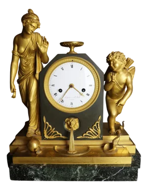 Bronze Clock by Lefévre, 1810s