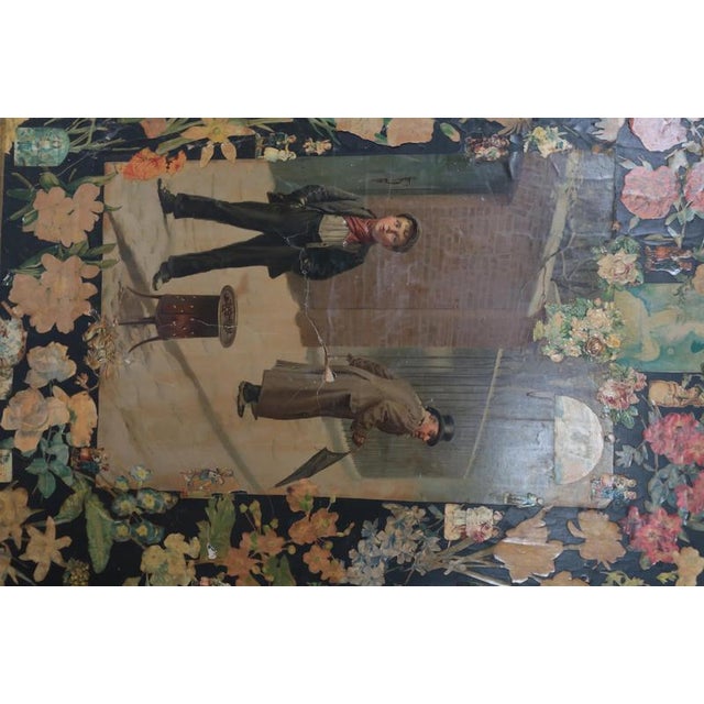 Napoleon III Screen in Canvas For Sale - Image 9 of 14