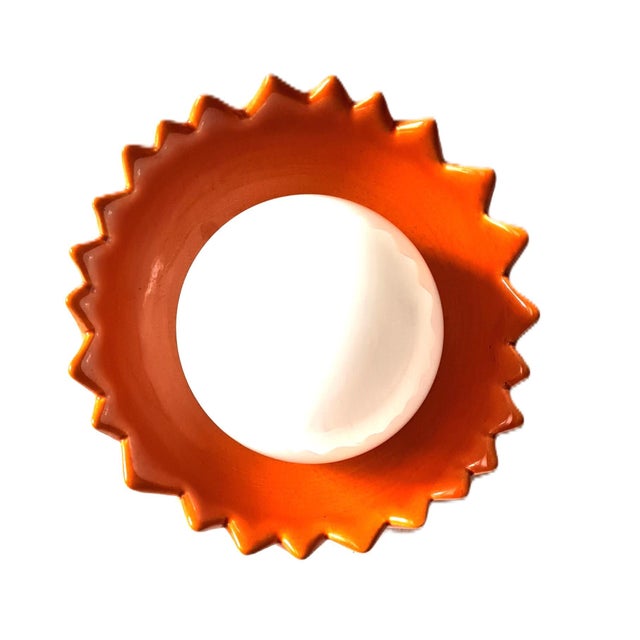 1960s Ceramic Flower Wall Lamp, 1960s For Sale - Image 5 of 6