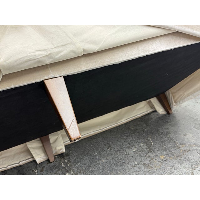 Baker Furniture Silk Velvet Sofa For Sale - Image 10 of 10