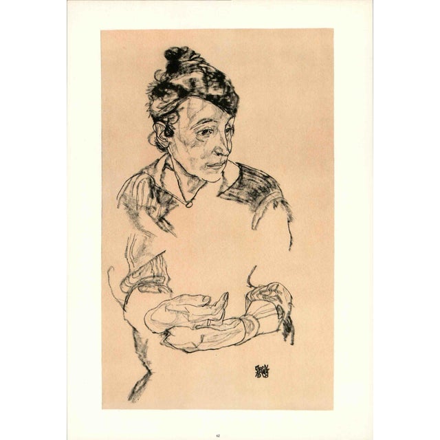 Artist:Egon Schiele Country:Austria Title:Sleeping girl Medium:Lithograph – 62 Marks:Portrait of Schiele’s Mother...