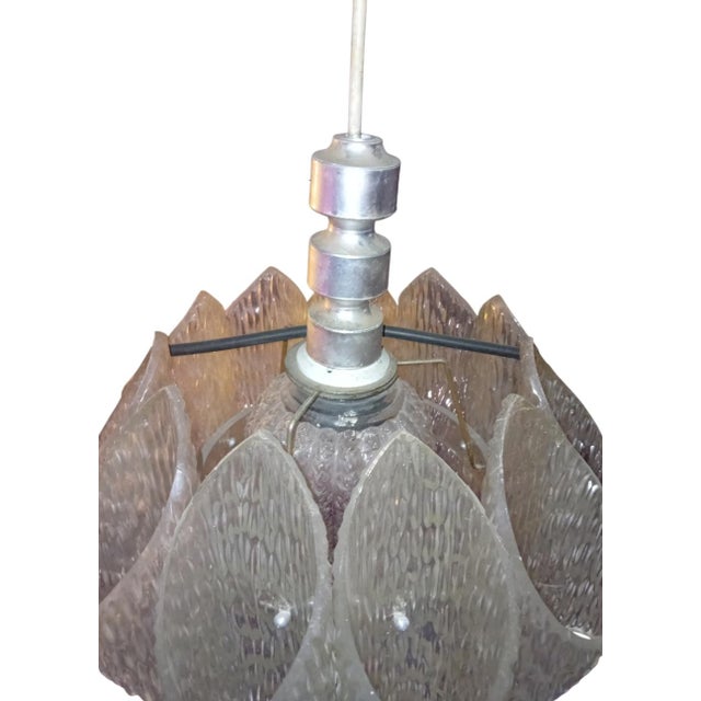 1970s Curved Acrylic Ceiling Lamp, 1970s For Sale - Image 5 of 5