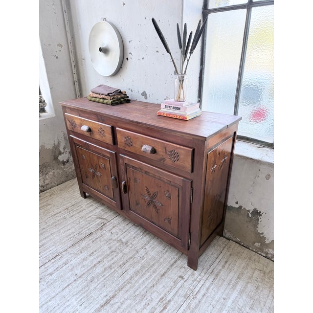 Folk Art Jam Cupboard from Savoyard, 1950s For Sale - Image 9 of 18