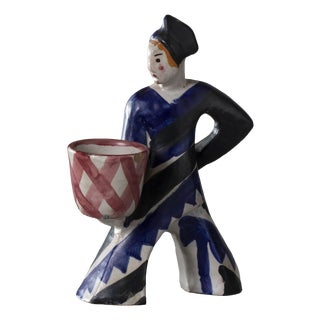 Vintage Ceramic Figural Planter by Leopold Anzengruber for Ics Vietri, Italy, 1930 For Sale