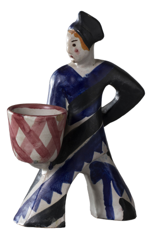 Vintage Ceramic Figural Planter by Leopold Anzengruber for Ics Vietri, Italy, 1930