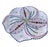 Hand-Painted South African Art Pottery Botanical Pinwheel Plates - Set of 6 For Sale In West Palm - Image 6 of 12