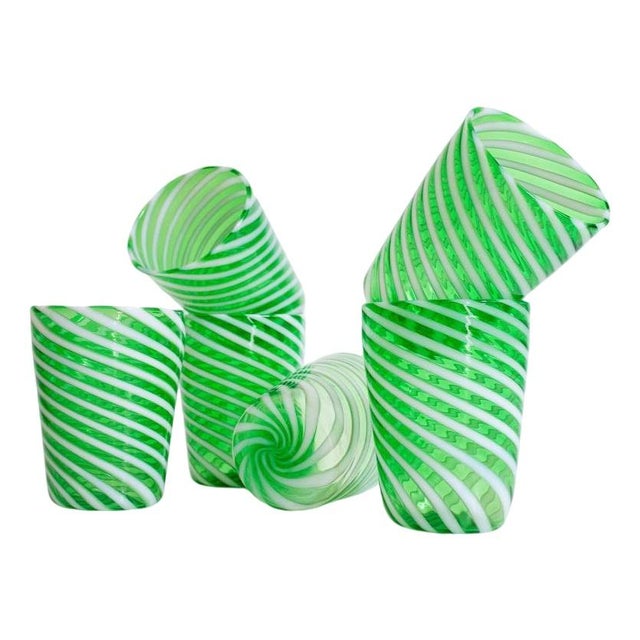 Murano Drinking Glasses by Maryana Iskra for Ribes the Art of Glass, Set of 6 For Sale - Image 12 of 12