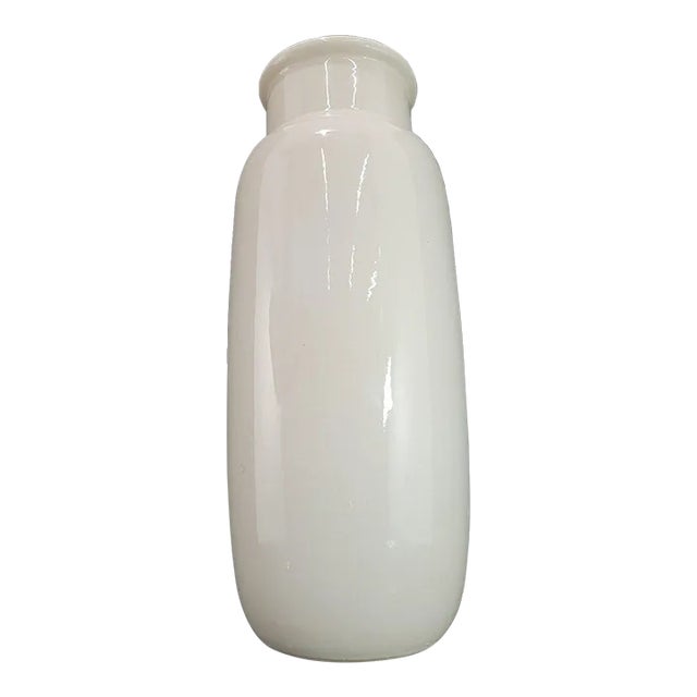Mid-Century Modern Scheurick Keramik W German White Ceramic Vase For Sale