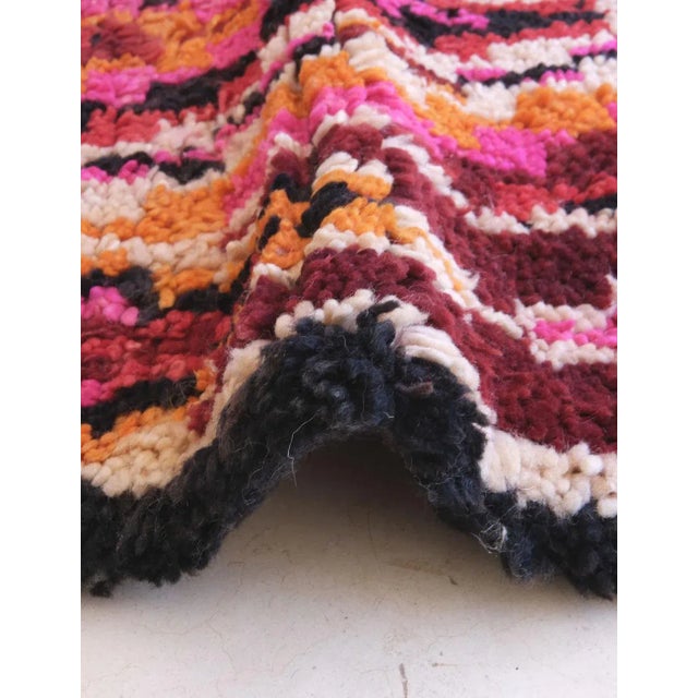 Shabby Chic 1980s Tribal Area Rug - 10.6 X 6.8 Ft For Sale - Image 3 of 8