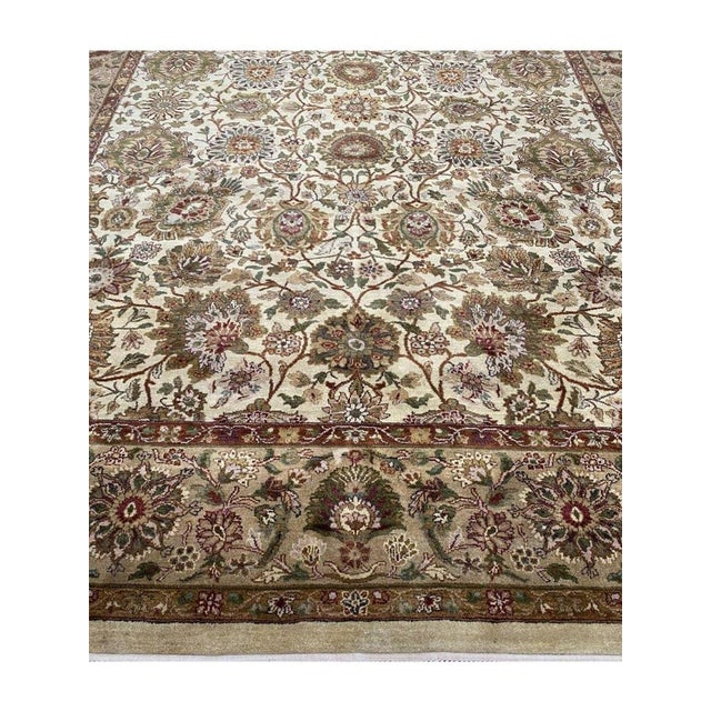 10x14 Handwoven Indian Agra Area Rug - 105381 For Sale - Image 14 of 16