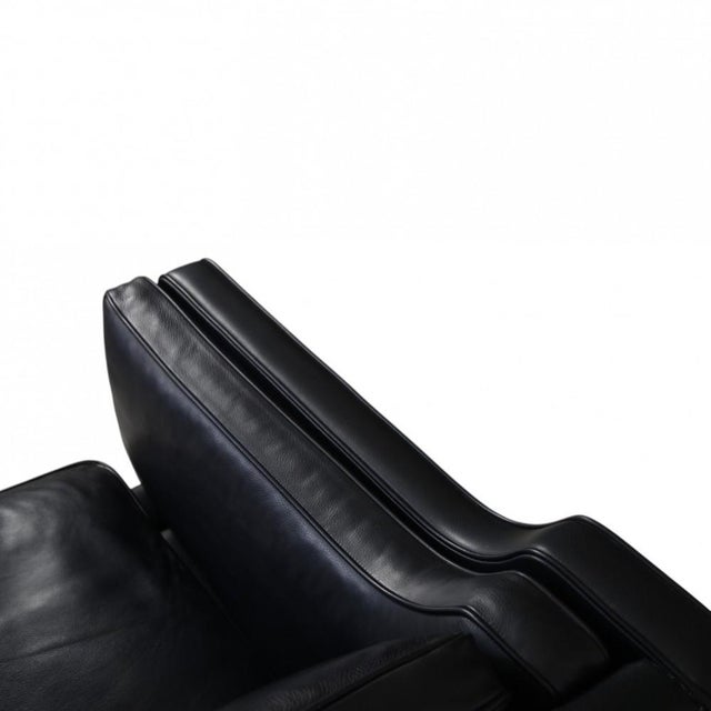 2213 Three-Seater Sofa in Black Leather by Børge Mogensen, 2012 For Sale - Image 11 of 18