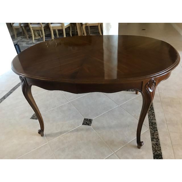 Vintage French Provincial Drexel Heritage Touraine Oval Dining Table