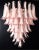 Italian Mazzega Style, Murano Chandelier, 75 Pink/Rose Glass Petals For Sale In Los Angeles - Image 6 of 6