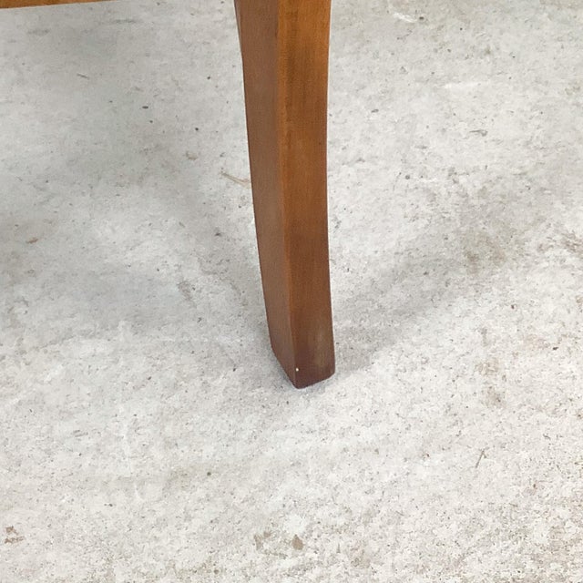 Vintage American Schoolhouse Chair — Wood Slat Back Side Chair For Sale - Image 11 of 12