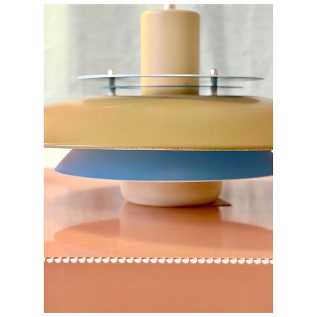 Vintage Bi-Colours Pendant Lamp, Denmark, 1980 For Sale - Image 11 of 16