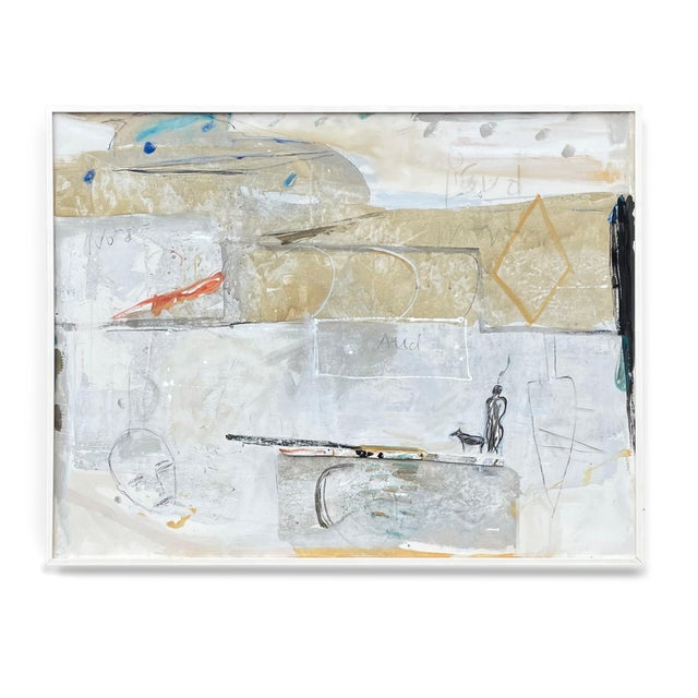 Late 20th Century Alban Alleegro Abstract Painting For Sale In Chicago - Image 6 of 6
