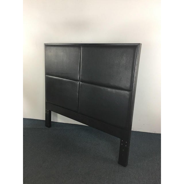 West Elm Contemporary Leather Upholstered Full Size Headboard Chairish