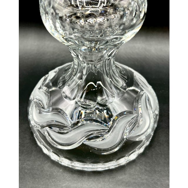 Vintage Crystal Centrepiece Pedestal Bowl on Baluster Stem, 1960s For Sale - Image 6 of 18