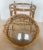 Vintage Rattan Tray Tables, Glass Insert, a-Pair For Sale - Image 4 of 14