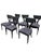 A rare, complete set of six (6) authentic Pietro Costantini "Corfu" Side Chairs, manufactured in Italy and originally...