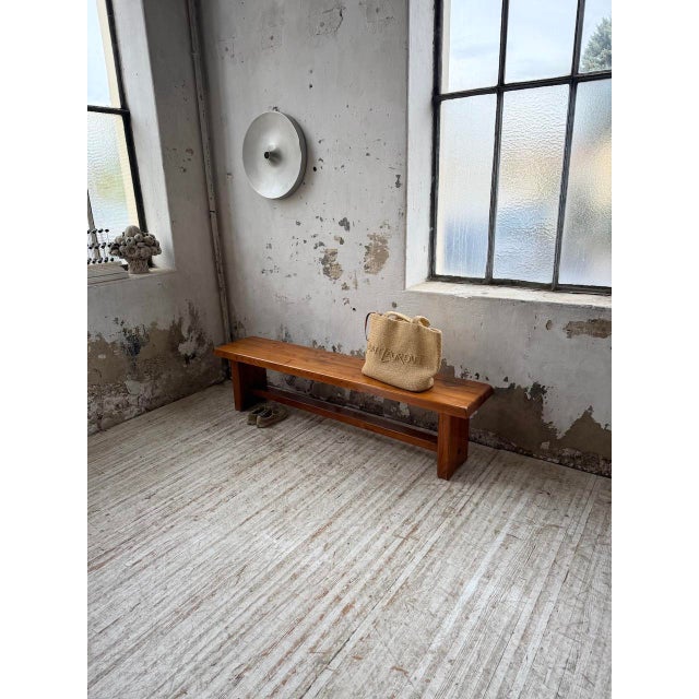 Chapo S14 Bench in Blond Elm from Pierre Chapo, 1960s For Sale - Image 9 of 18