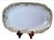 Antique Elite Works Limoges Large 13.5” Serving Platter - Celadon Dot & Gilded Scrolls For Sale - Image 9 of 14