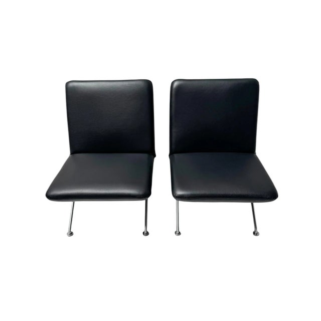 Gispen Mid-Century Modern No. 1432 Lounge Chairs by Andre Cordemeijer for Gispen, 1960s, Set of 2 For Sale - Image 4 of 7