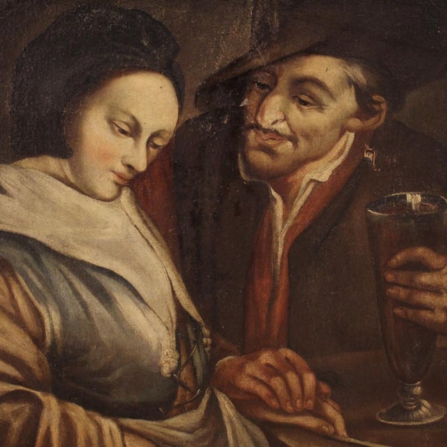 Figurative Composition, 18th Century, Oil Painting on Canvas, Framed For Sale - Image 10 of 16