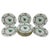1980s Chinese Bouquet Apponyi Green Dinner Plates from Herend, 1980s, Set of 12 For Sale - Image 5 of 5