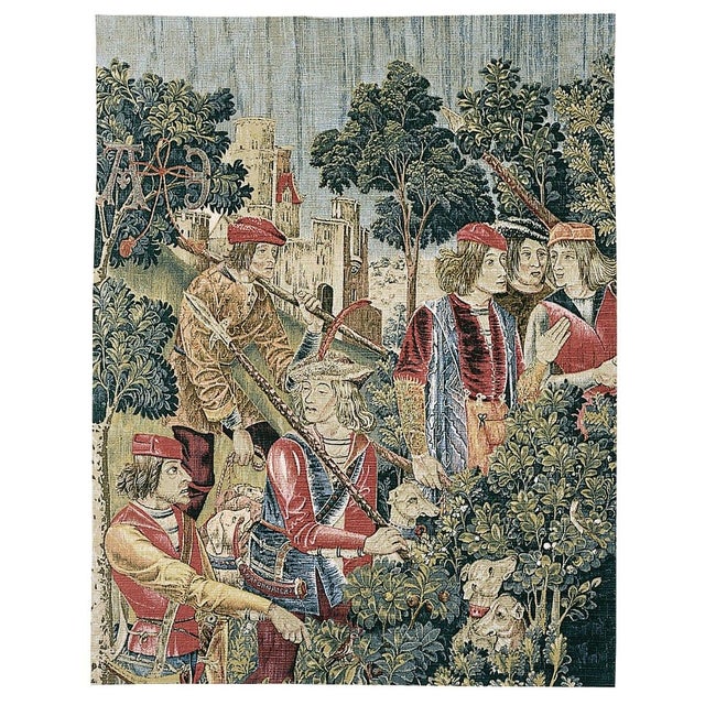 This beautiful tapestry is Silkscreened (also known as serigraphed) onto an irregularly woven fabric made from wool,...