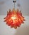 Murano Italian Murano Six-Tier Amber Felci Glass Chandelier – 36 Glasses For Sale - Image 4 of 8