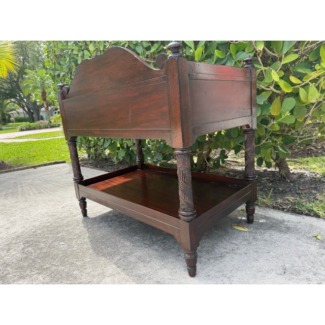 Vintage Ralph Lauren Mahogany Two Tier Server - 1 For Sale - Image 10 of 12