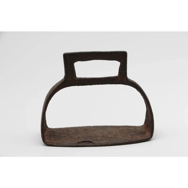 19th Century 19th Century or Earlier Wrought Iron Indo-Persian Ottoman Stirrup For Sale - Image 5 of 13