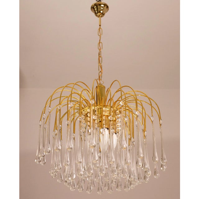 Pair of Lady White, Murano Chandelier White Drops, 1970s For Sale - Image 4 of 12