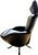 2000 - 2009 Cassina Black Leather Swivel Recline, Made in Italy For Sale - Image 5 of 17