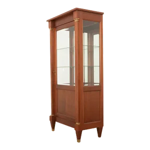 French 20th Century Empire Style Mahogany Vitrine