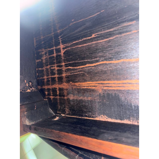 Brown Vintage English Oak Barley Twist Oval Dining / Library Table For Sale - Image 8 of 8