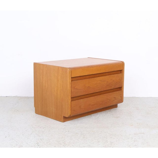 Vintage Oak Bedside Tables from Moser, Germany, 1970s, Set of 2 For Sale - Image 6 of 16