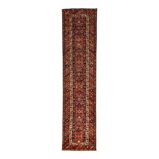 Antique Persian Mahal Runner Rug 3’1″ X 12’10” For Sale
