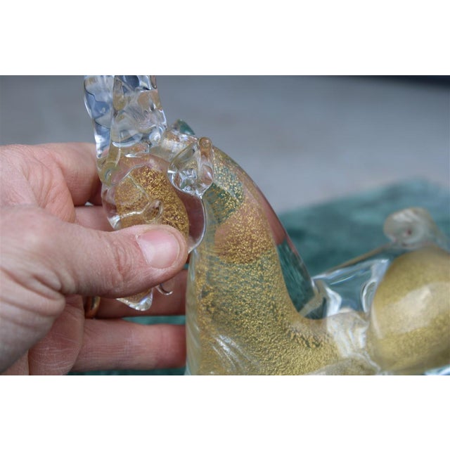 Murano Glass Capricorn with Gold Dust from Seguso, 1960s For Sale - Image 9 of 11