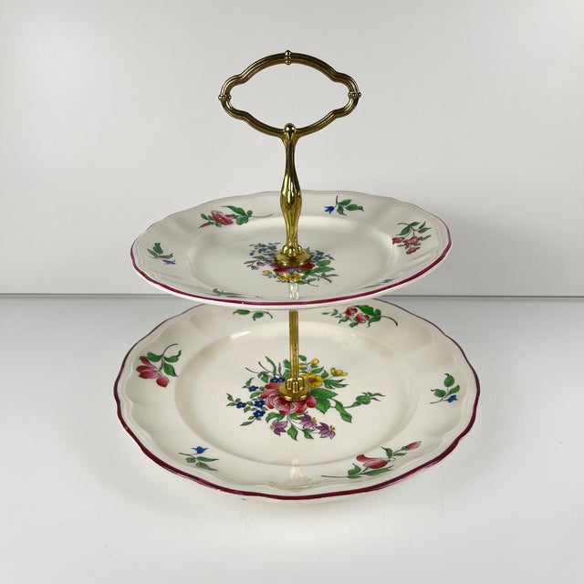 Réverbère 2-Tiered Serving Tray from KG Lunéville, 1950s For Sale - Image 9 of 9