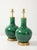 Late 20th Century Pair of Emerald-Green Glazed Gourd Lamps For Sale - Image 5 of 6