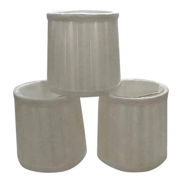 Silk Lamp Shades - Set of 3 For Sale