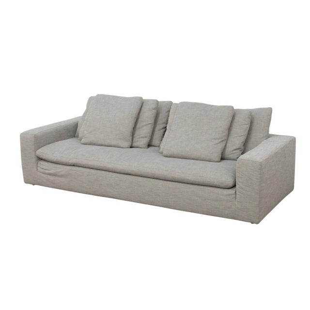 2010s Restoration Hardware Cloud Bench-Cushion Sofa & Ottoman Set For Sale - Image 5 of 7