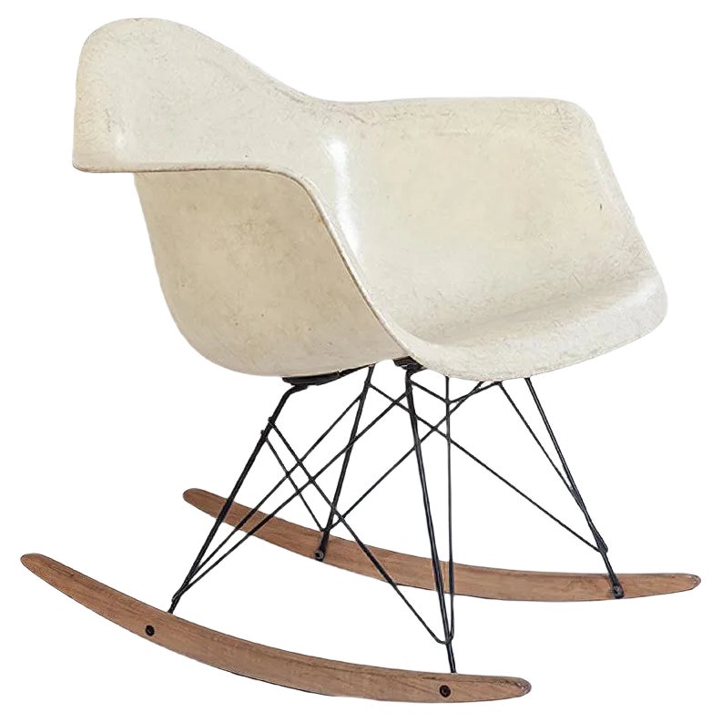 Fiberglass Rocking Chair from Herman Miller, 1950s | Chairish