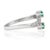 Not Yet Made - Made To Order Carat&Her Modernist Natural Emerald & Diamond Toi Et Moi Swirl Ring, Size 8 For Sale - Image 5 of 12