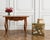 A striking Chinese Qing Dynasty style lacquer painted leather pigskin hide trunk or side table. The piece features a hand-...