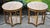 Vintage Maple Side Tables Round Neoclassical End Table Set 2 For Sale - Image 12 of 15