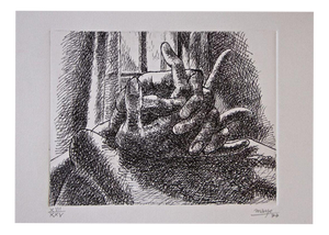 Mayo, Hands, Il tempo che passa, Etching, 1977